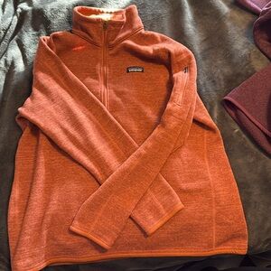 Patagonia quarter zip sweatshirt size: XXL color: burnt orange